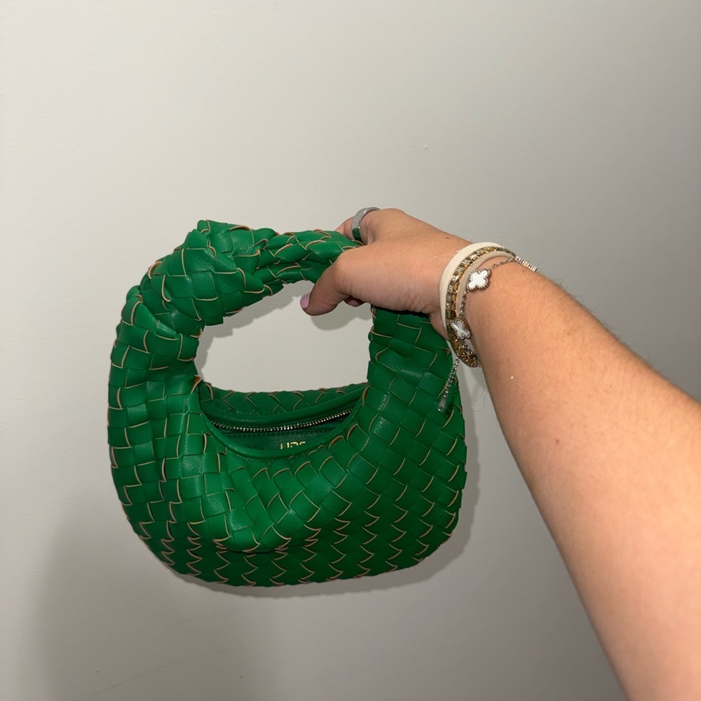 Brand New - Never Worn : Urban Expressions Green Woven Handbag